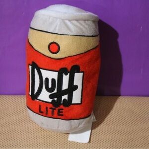 Duff Lite Plush Beer Can- Universal Studios The Simpsons 
🍺